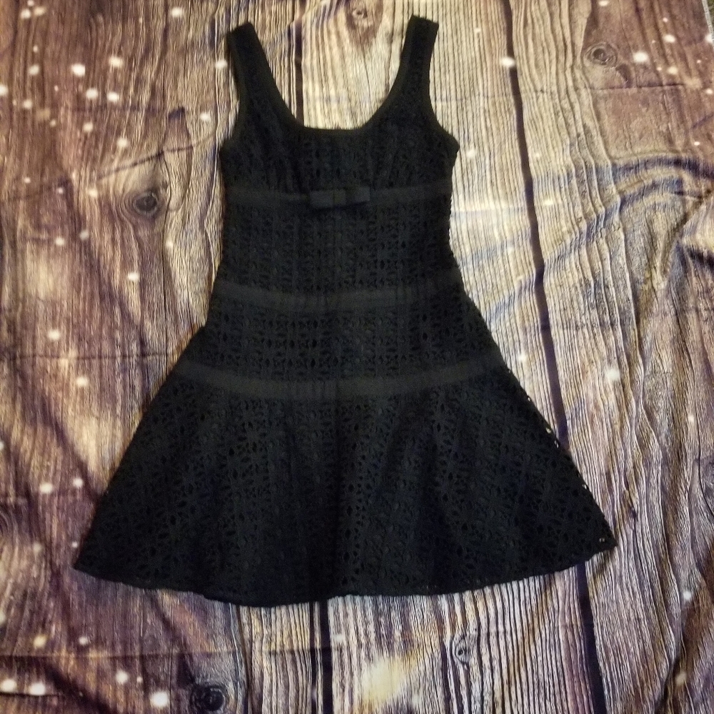 Juicy Couture blk lace lined dress sz 0